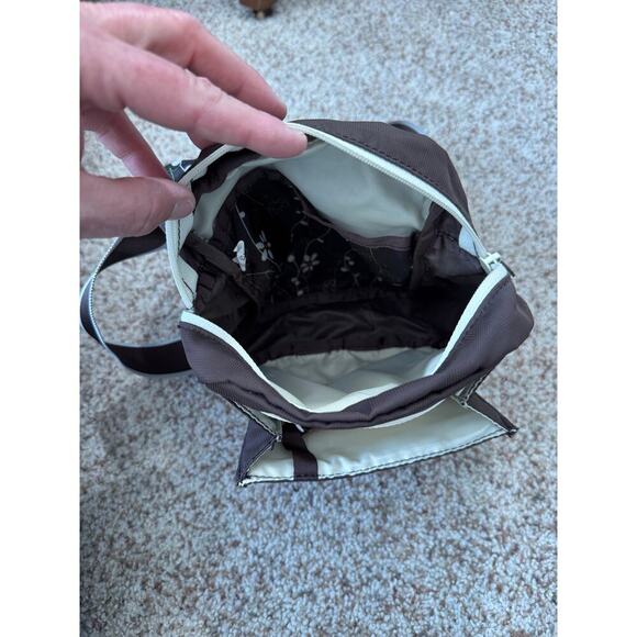 Sherpani Crossbody bag/purse, Lots of pockets! Brown Canvas - Picture 11 of 12